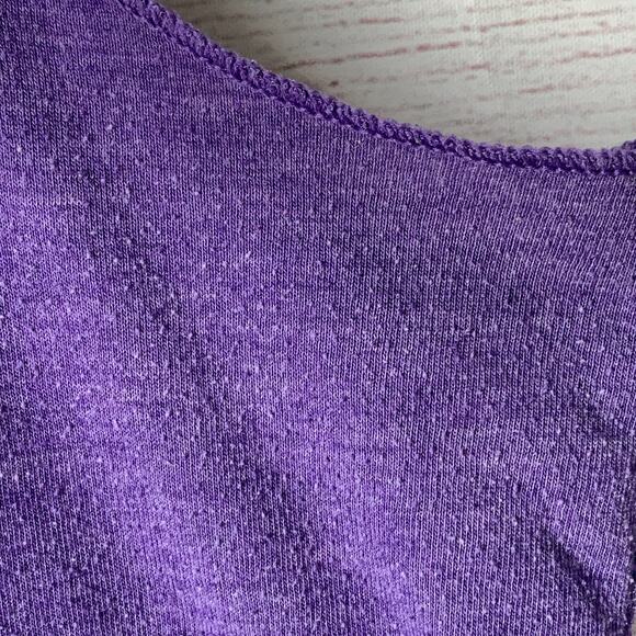 Next Level Apparel Purple Racerback Tank Too WORLD'S OKAYEST RUNNER Size XL - Picture 11 of 16